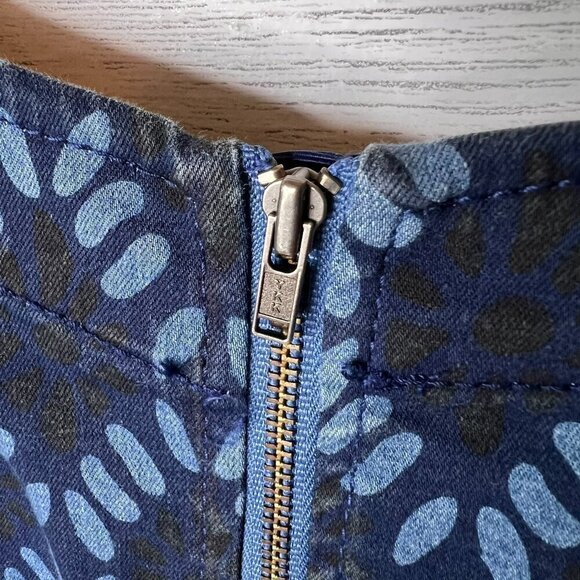 Plenty by Tracy Reese Dress Womens Size 8 Diamond Tribal Sleeveless Denim Funky - Picture 14 of 16